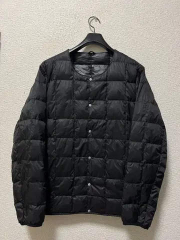 TAION 라이트 다운 / L 블랙 다운 90% 노카라 블랙 TAION