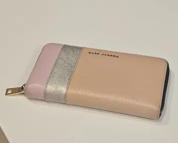 MARC JACOBS 장지갑 핑크 실버