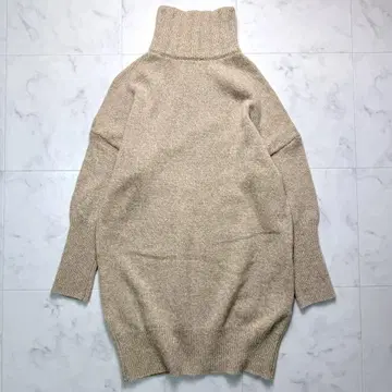 티카 ticca 터틀넥 니트 원피스 베이지 튜닉