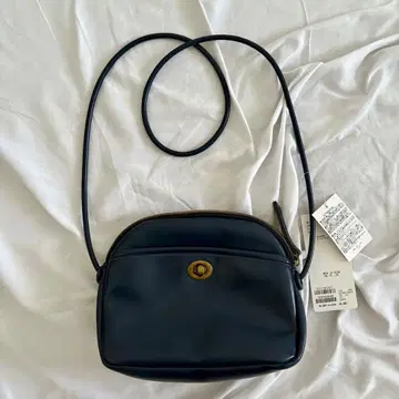 discoat 빈티지 스타일 숄더백 네이비