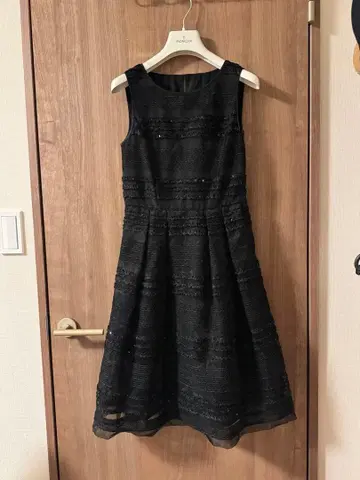 ANAYI 무릎 기장 원피스 블랙