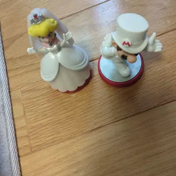 마리오 피치 공주 웨딩 피규어 세트 amiibo