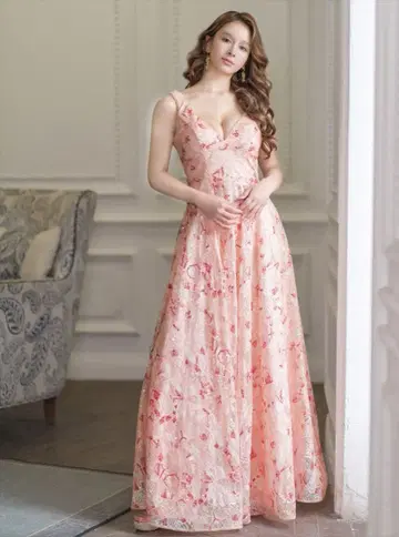 ERUKEI 꽃무늬 롱 드레스