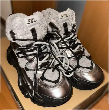 STEVE MADDEN KABOOM 스노우 하이컷 스니커즈 PEWTER