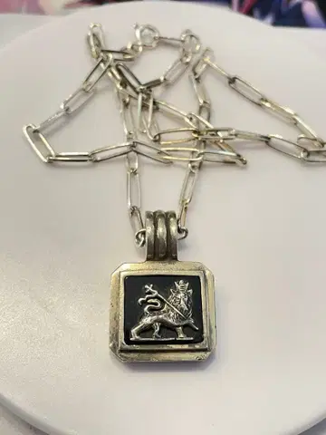 [ 레어 ] 밥 마리 실버 목걸이 silver925 오닉스