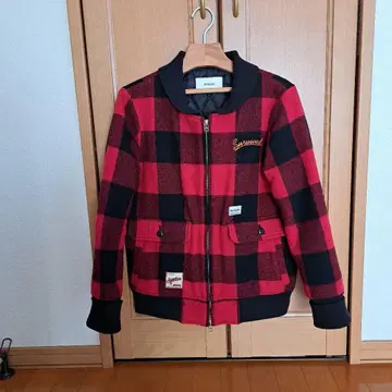 빨검 체크 블루종 [ DEVILOCK ]