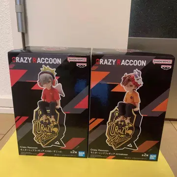 CRAZY RACCOON 모니터 탑 피규어 2개 세트