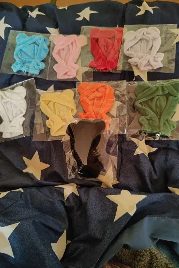 스노우 칠 봉제 인형용 곰돌이 귀 자켓