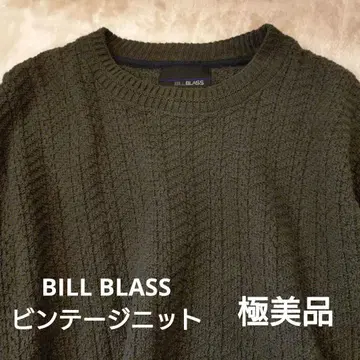 BILL BLASS 빈티지 상태 좋음 새상품급 니트 스웨터 다크 카키