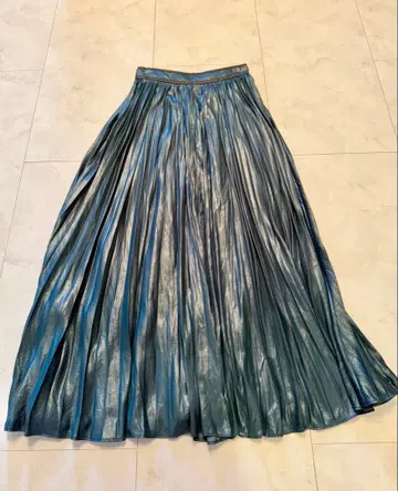 FRAY I.D 플리츠 스커트 청록색