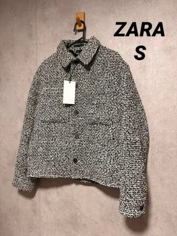 ZARA 자라 포켓 부착 텍스처 셔츠 자켓 S 사이즈