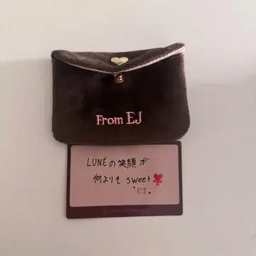 &TEAM EJ 러브레터 파우치 위주 메시지 카드 팬미팅 &