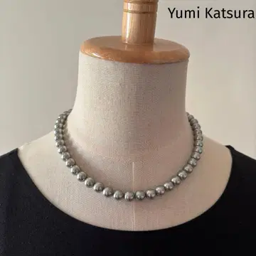 Yumi Katsura 카츠라 유미 펄 목걸이 그레이 펄