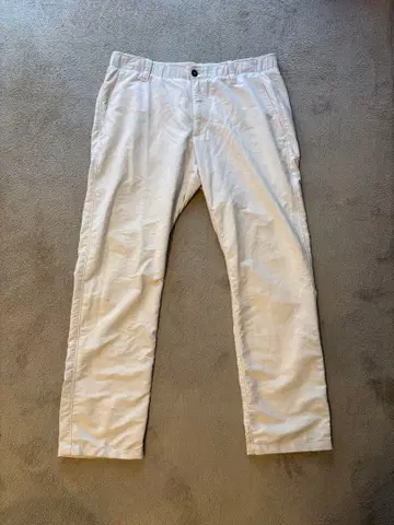 언더아머 화이트 롱 팬츠 36/36