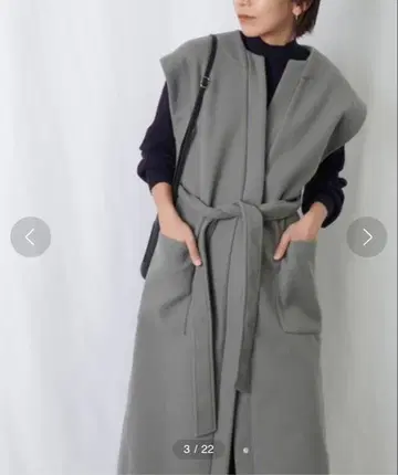 울 소재 포켓 롱베스트 LUCA/LADY LUCK LUCA