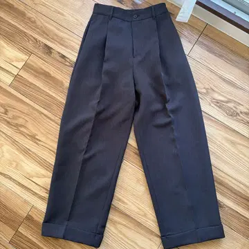 MARW UNITED ARROWS 턱 와이드 테이퍼드 팬츠