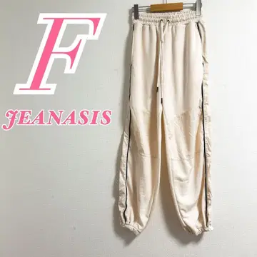 JEANASIS 지나시스 화이트 조거 팬츠 F 허리밴딩