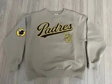 파드레스 맨투맨 트레이닝복 MLB 공식 속기모 M 사이즈