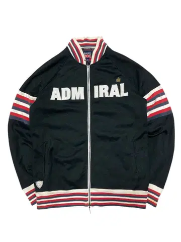 새상품급 ADMIRAL 맨투맨 집업 자켓 블랙 골프 구제 의류