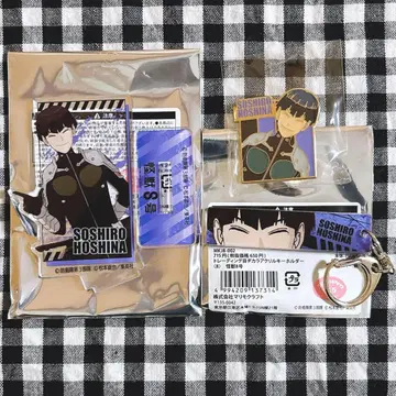 괴수 8호 눈빛 아크릴 스탠드 핀 배지 세트 모음 호시나 소시로