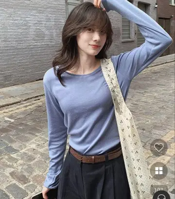 SLOWAND 13color 퍼스널 티셔츠 deep sky