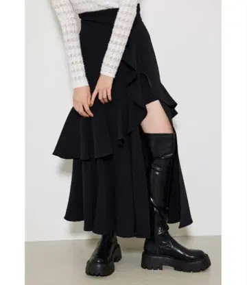 프릴 슬릿 하이웨스트 스커트 숏팬츠