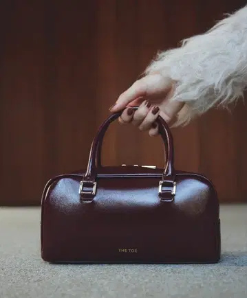 THE TOE Regent Boston Bag Burgundy