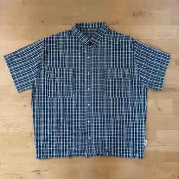 BrokenBase 더블 포켓 체크 셔츠