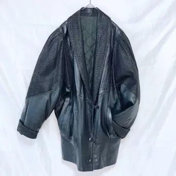 Vera Pelle 베라페레 이탈리아제 가죽 코트 빈티지