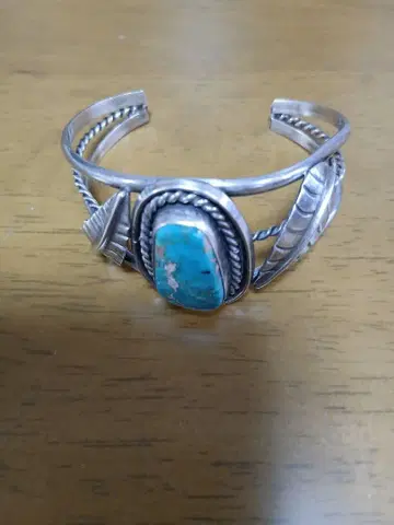 터콰이즈 실버 뱅글