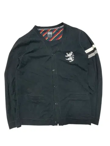 새상품급 Admiral 블랙 코튼 가디건 L 상당 골프 구제 의류