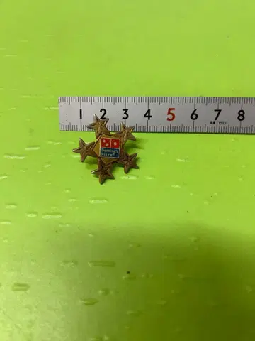 별 모양 핀 배지 빨간색 방패 디자인