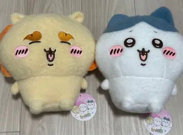 치이카와 (먼작귀) 시이푸와 봉제 인형 하치와레 시사 2개 세트