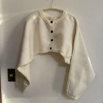 아이보리 크롭 가디건 볼레로 귀여운 겉옷 PAGEBOY