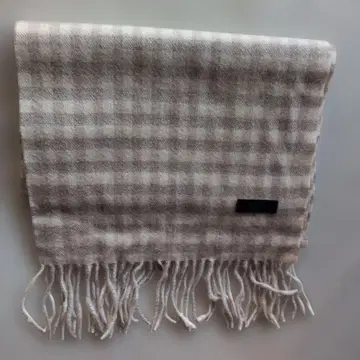 루나 라인 로카 캐시미어 체크 무늬 머플러