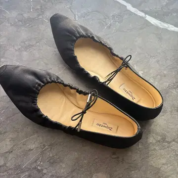 Repetto 실크 블랙 플랫슈즈 38 (24)