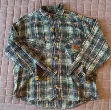 [ 새상품급 ] 퀵실버 플란넬 셔츠 체크 무늬 M