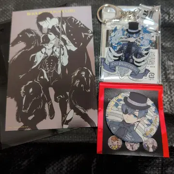 블랙 집사 시엘 아크릴 키링 캔뱃지