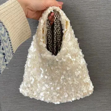 [BONLECILL noir] 2way 스팽글 핸드백