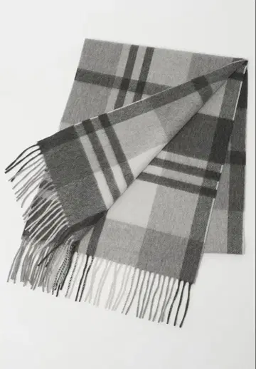 [ 25AW 새상품 ] <Joshua Ellis> 그레이 블랙워치 머플러