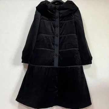 투 비 시크 A라인 롱 코트 42 사이즈 미사용 블랙