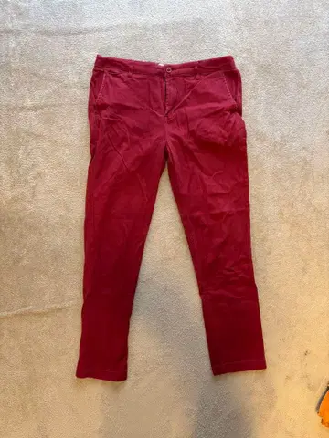 URBAN RESEARCH 버건디 치노 팬츠 40