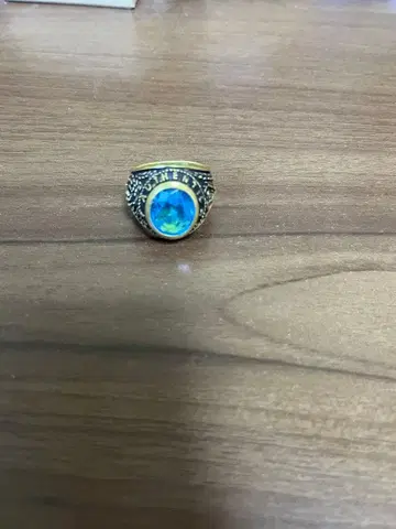 카보숑컷 빈티지풍 블루스톤 골드 AUTHENTIC 각인