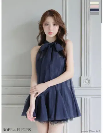 ROBE de FLEURS 드레스 네이비