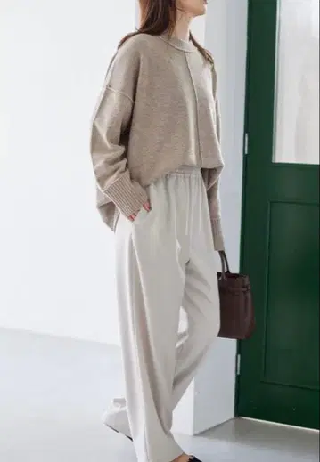 저널 스탠다드 울 라이크 스트레치 와이드 팬츠 38