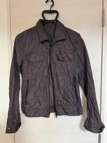 TETE HOMME 테토옴 블루종 주름 가공 더블 지퍼