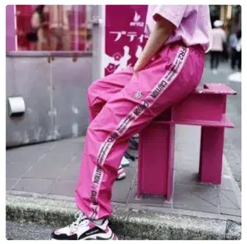 [ 새상품 ] FR2매실 조거 팬츠 S 핑크 CAUTION