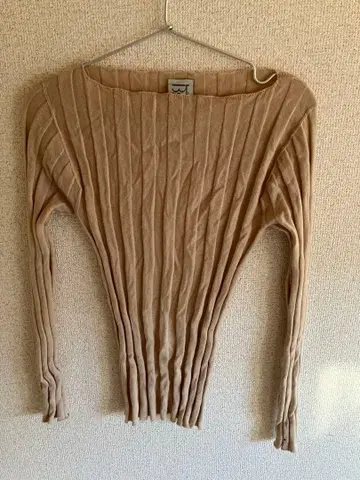 baserange 베이지 리브 니트 XS