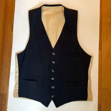 폴 스미스 네이비 베스트 린넨 100%