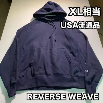 Champion Reverse Weave 후드티 XL 상당 다크 네이비